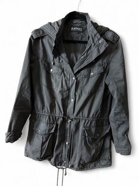 Buffalo David Bitton Charcoal Utility Jacket for Women